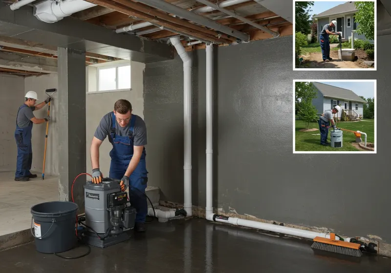 Basement Waterproofing and Flood Prevention process in Aurora, IN